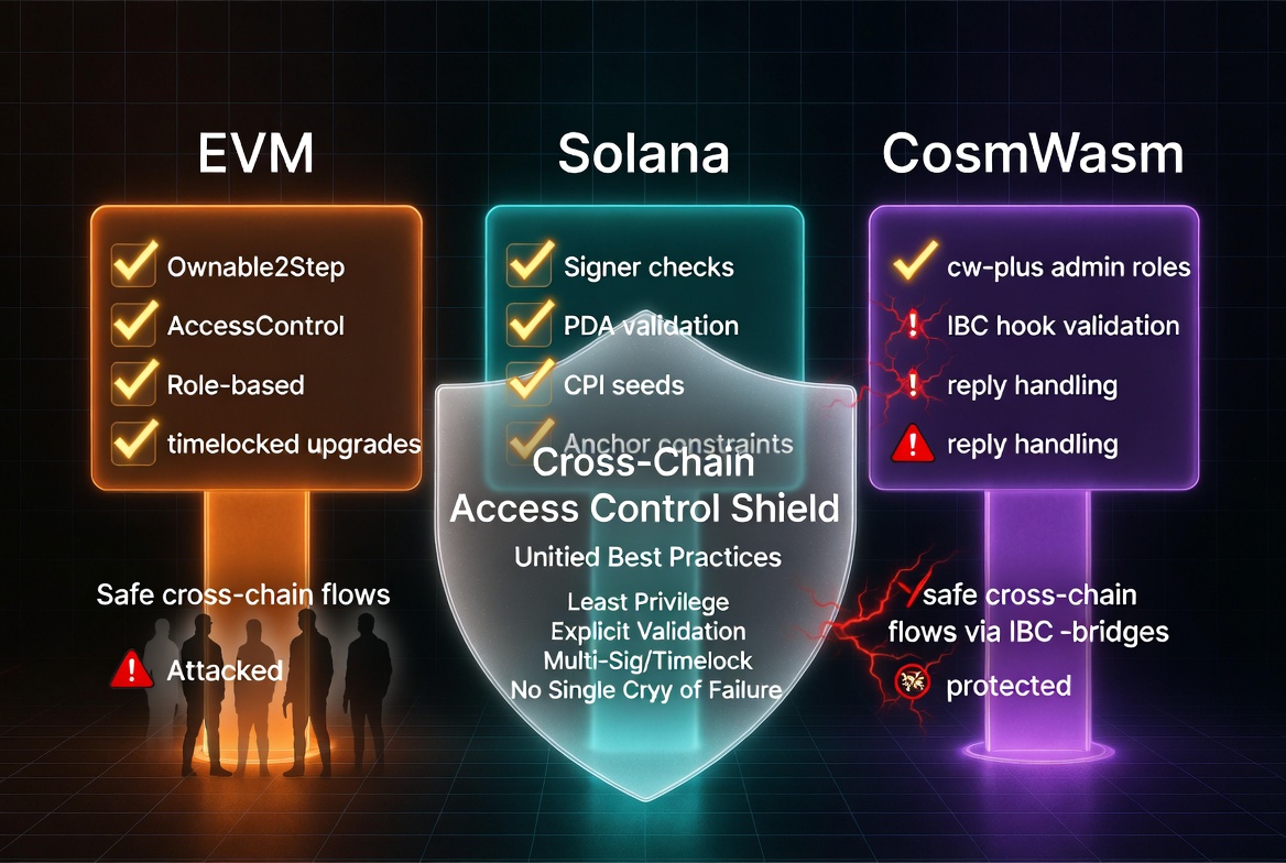 DeFi Access Control Patterns: A Cross-Chain Checklist