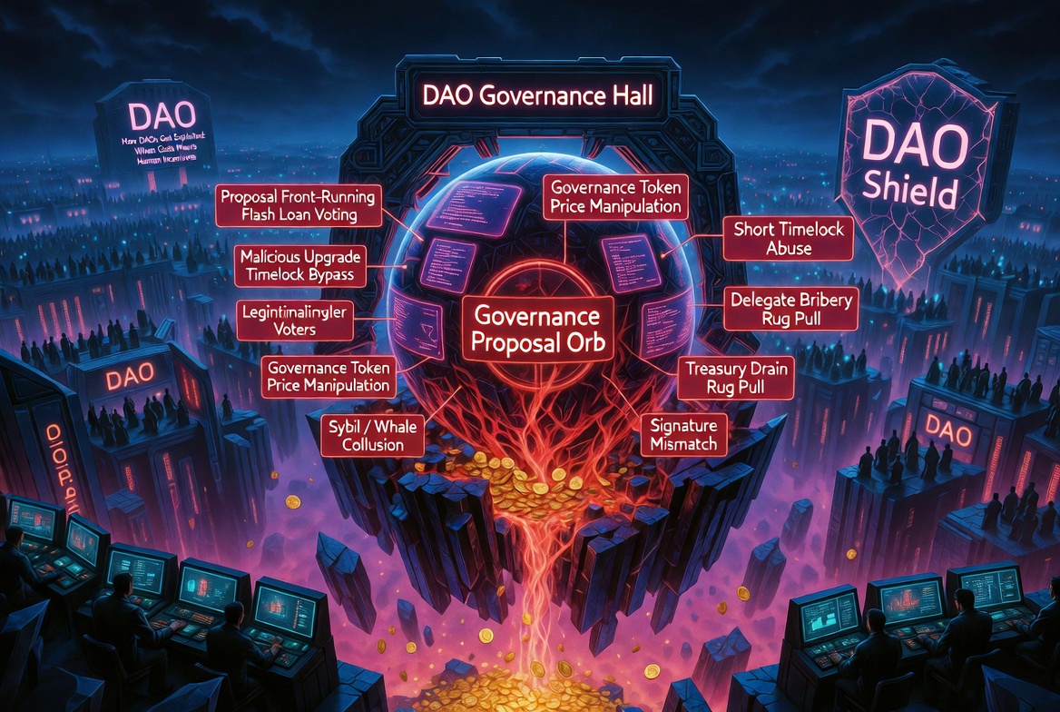 Governance Attack Vectors: How DAOs Get Exploited